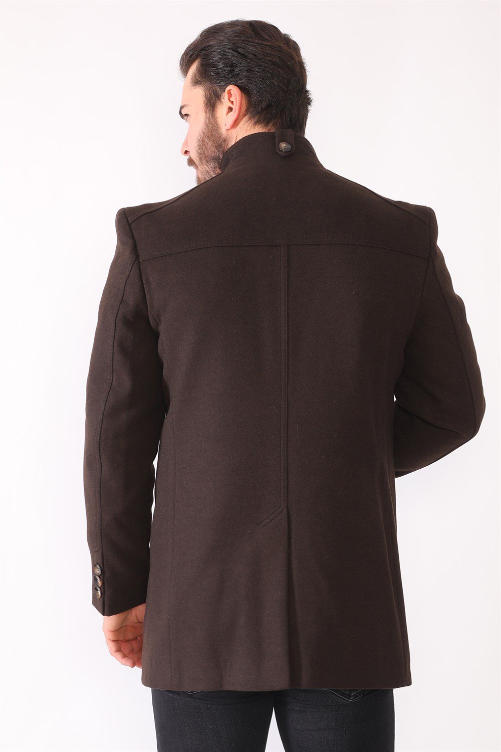 PLT8377 DEWBERRY ERKEK PALTO-KAHVE