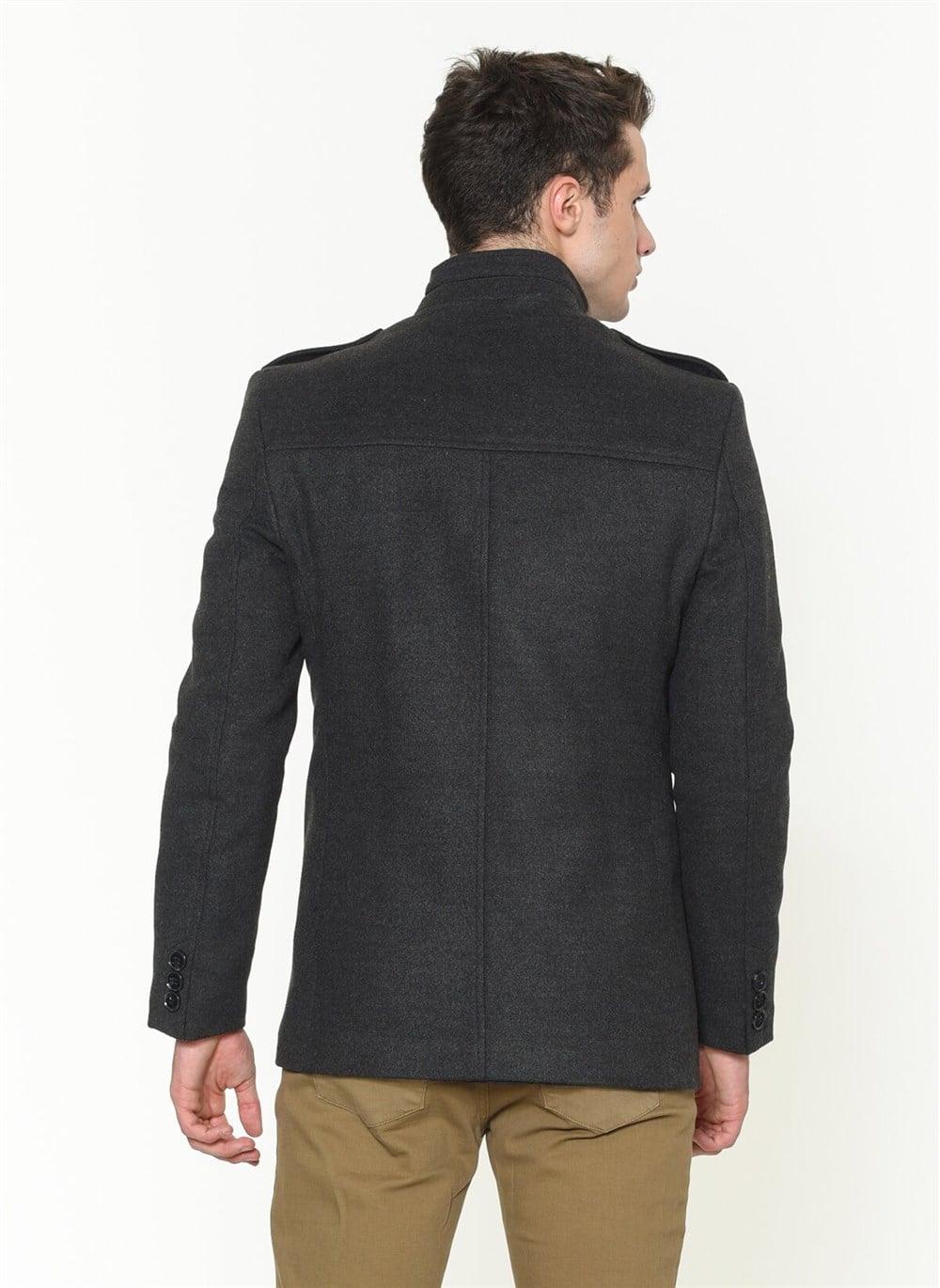 PLT8378 DEWBERRY ERKEK PALTO-ANTRASİT