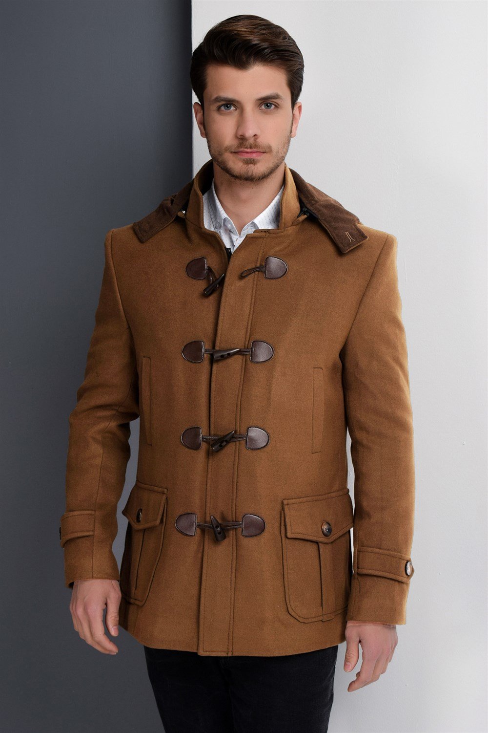 PLT8379 DEWBERRY ERKEK PALTO-CAMEL