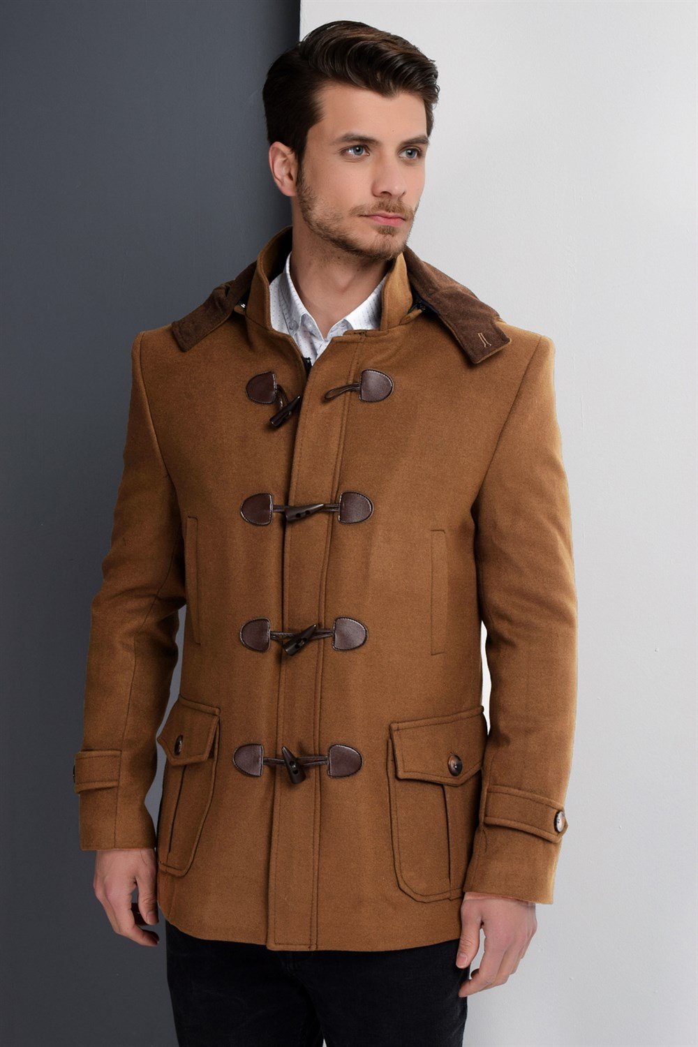 PLT8379 DEWBERRY ERKEK PALTO-CAMEL