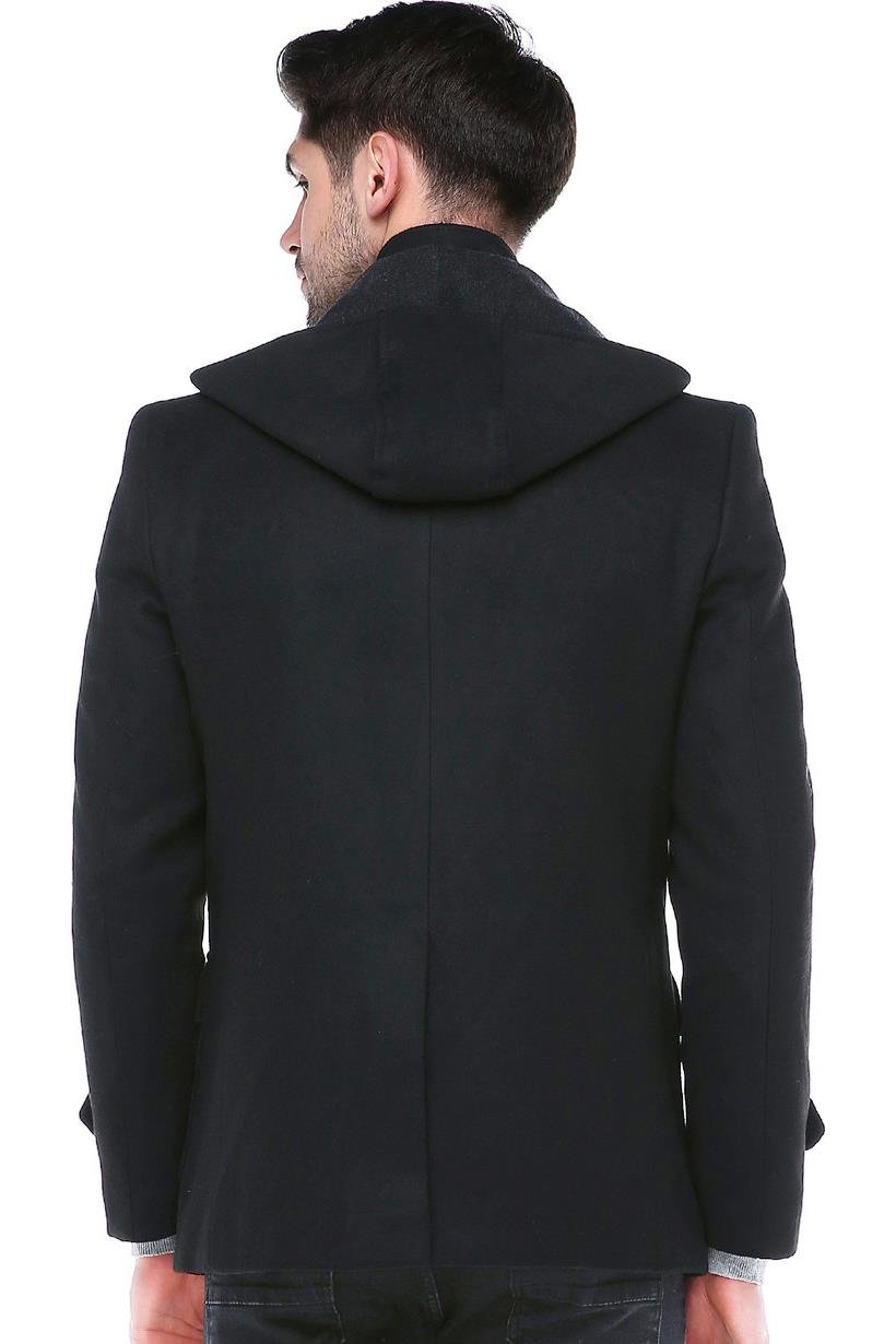 PLT8379 DEWBERRY ERKEK PALTO-SİYAH-1