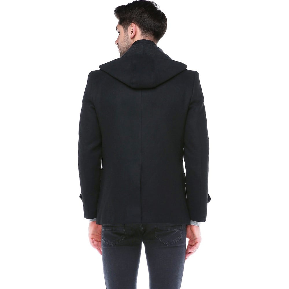 PLT8379 DEWBERRY ERKEK PALTO-SİYAH
