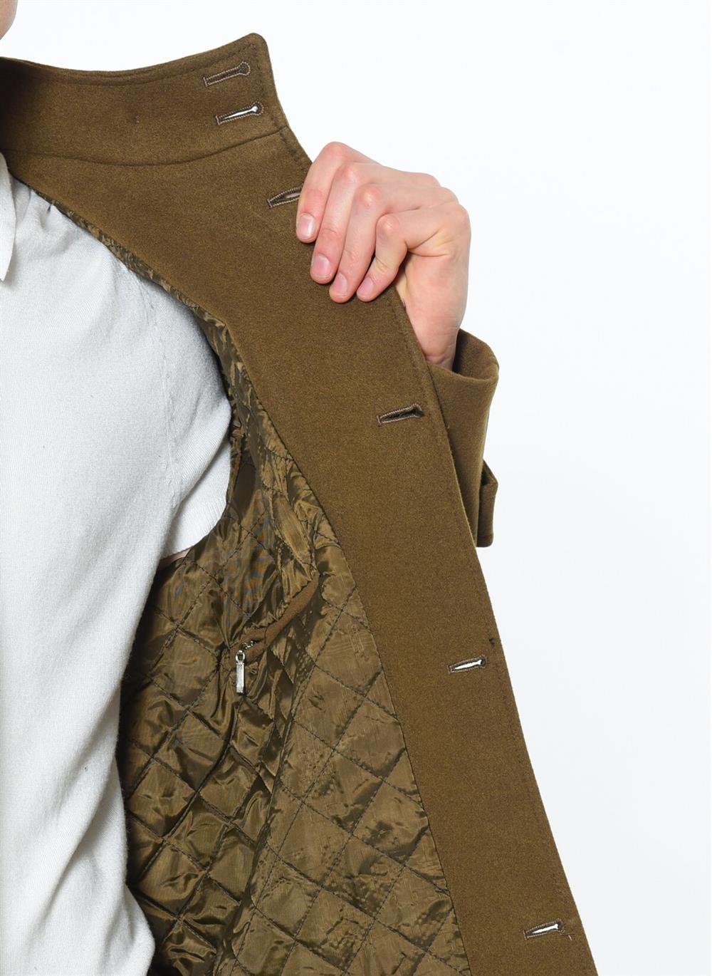 PLT8380 DEWBERRY ERKEK PALTO-DÜZ CAMEL