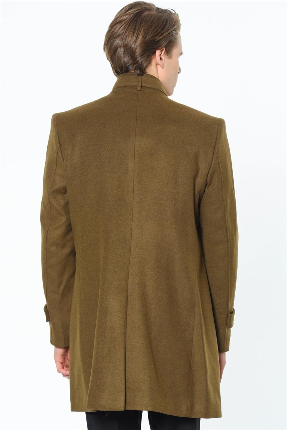 PLT8380 DEWBERRY ERKEK PALTO-DÜZ CAMEL