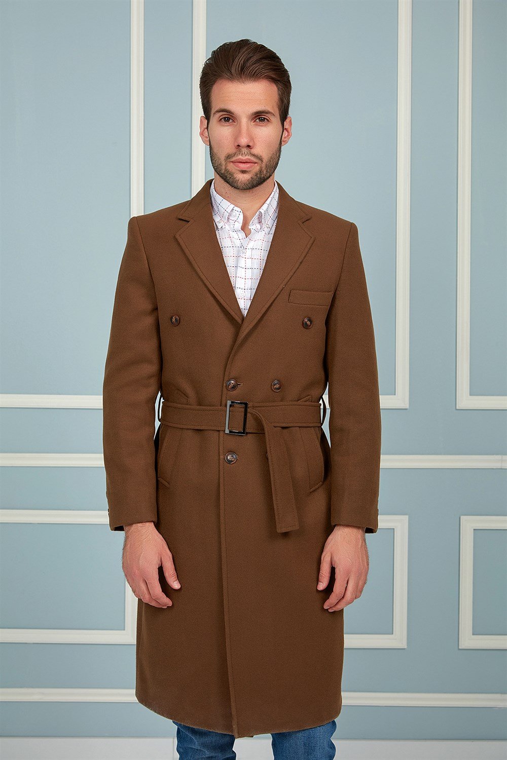 PLT8382 DEWBERRY ERKEK PALTO-CAMEL