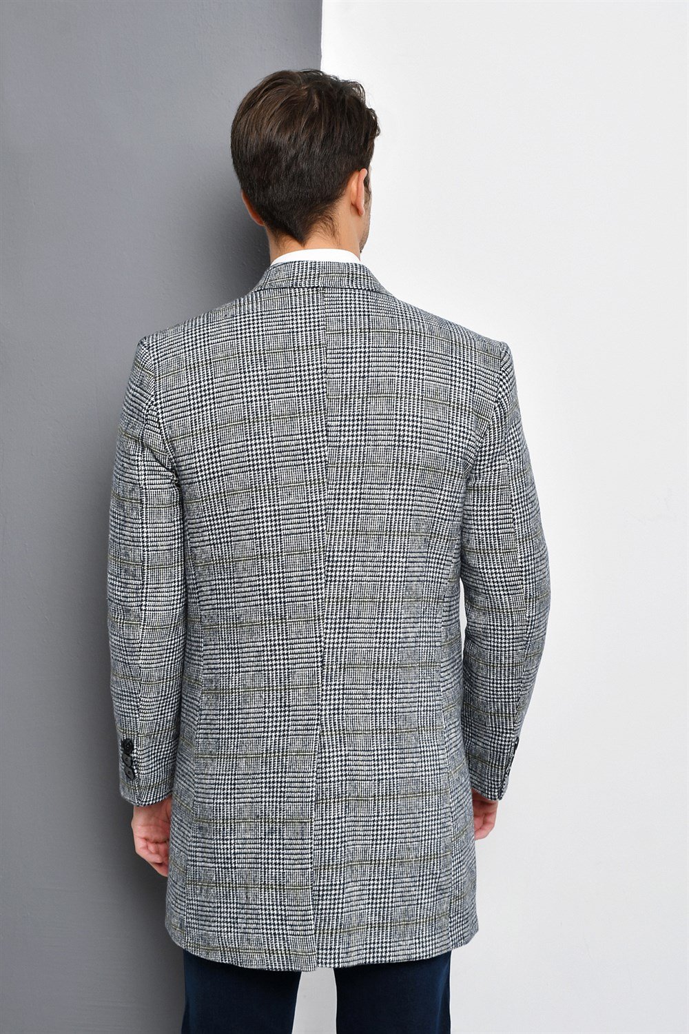 PLT8390 DEWBERRY ERKEK PALTO-EKOSE GRİ