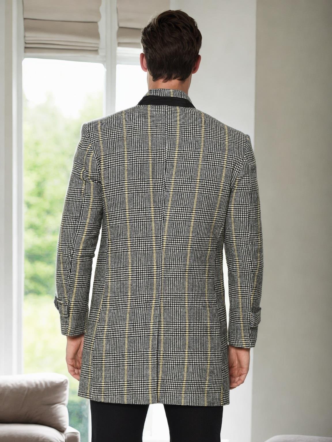 PLT8391 DEWBERRY ERKEK PALTO-EKOSE GRİ-2