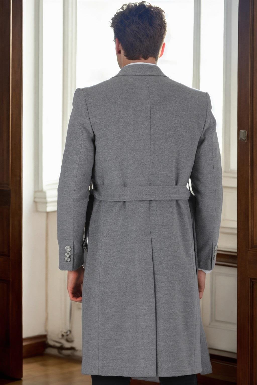 PLT8400 DEWBERRY ERKEK PALTO-GRİ-2