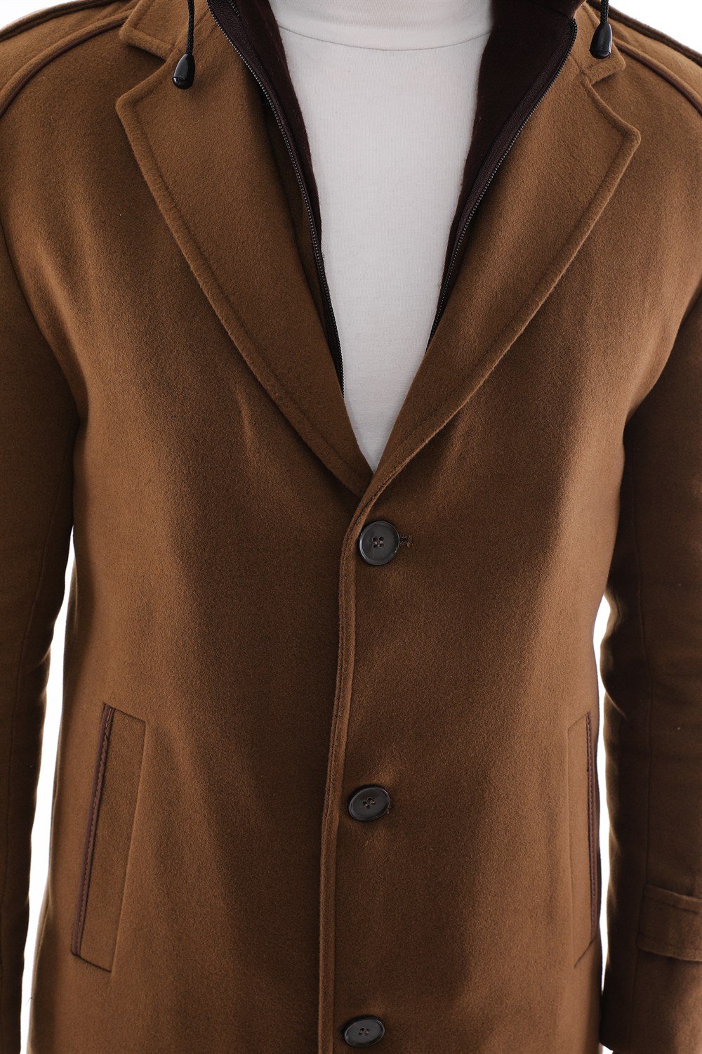 PLT8401 DEWBERRY ERKEK PALTO-CAMEL