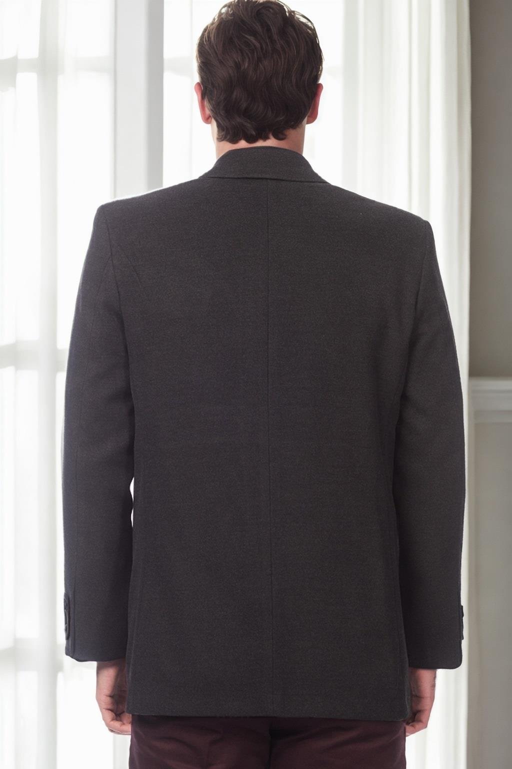 PLT9206 DEWBERRY ERKEK PALTO-ANTRASİT