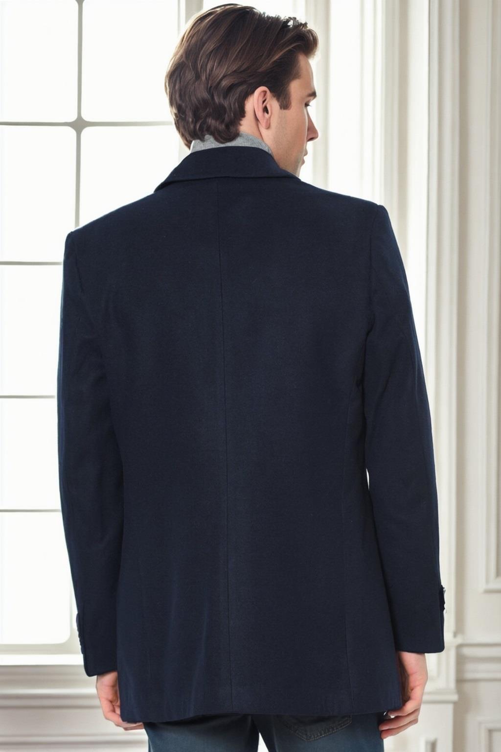 PLT9206 DEWBERRY ERKEK PALTO-LACİVERT