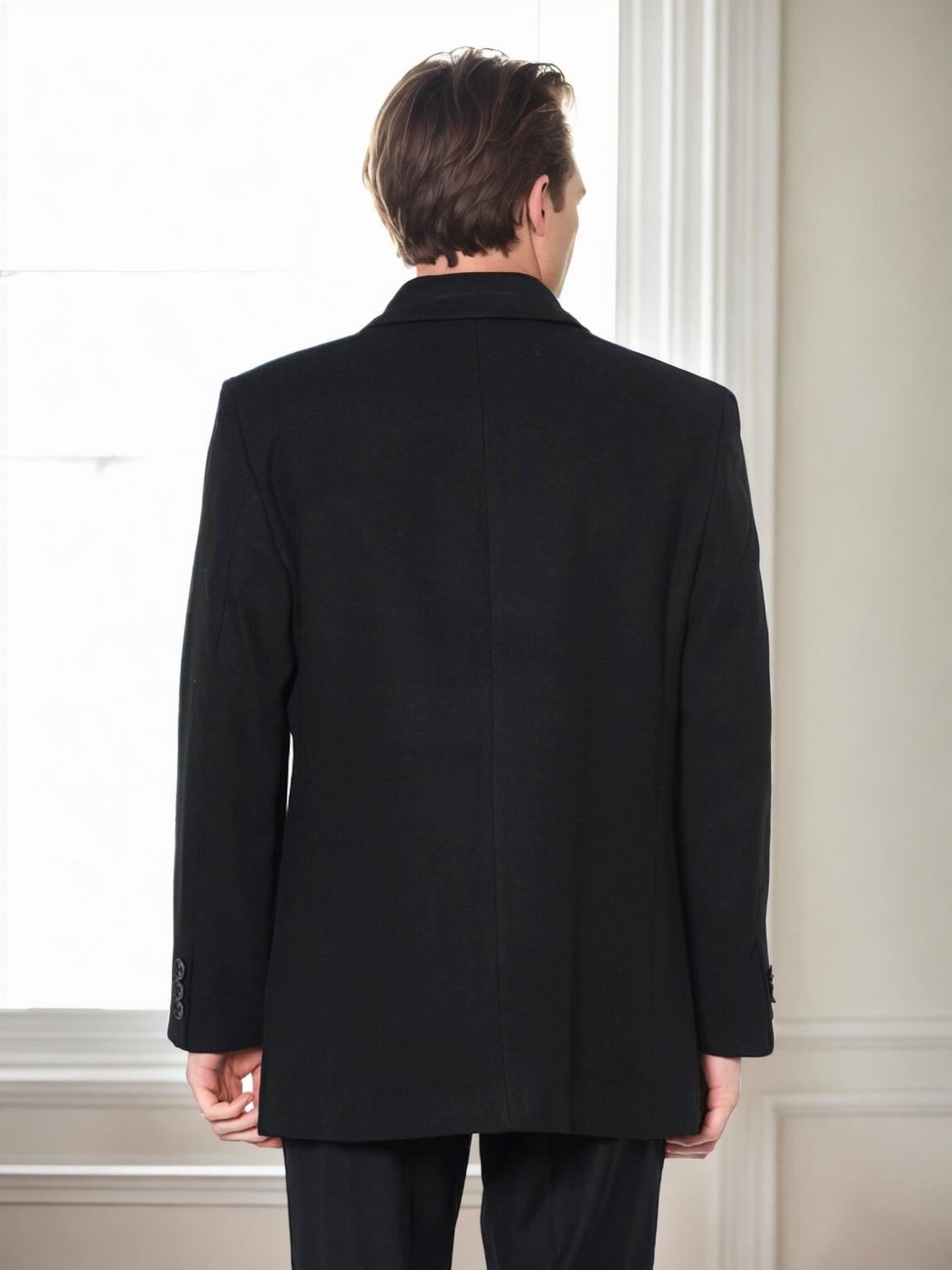 PLT9206 DEWBERRY ERKEK PALTO-SİYAH