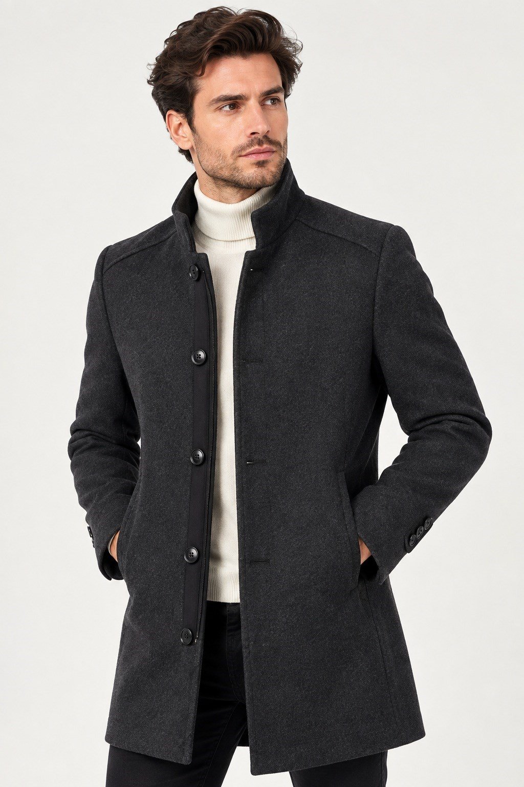 PLT9327 DEWBERRY ERKEK KABAN-ANTRASİT
