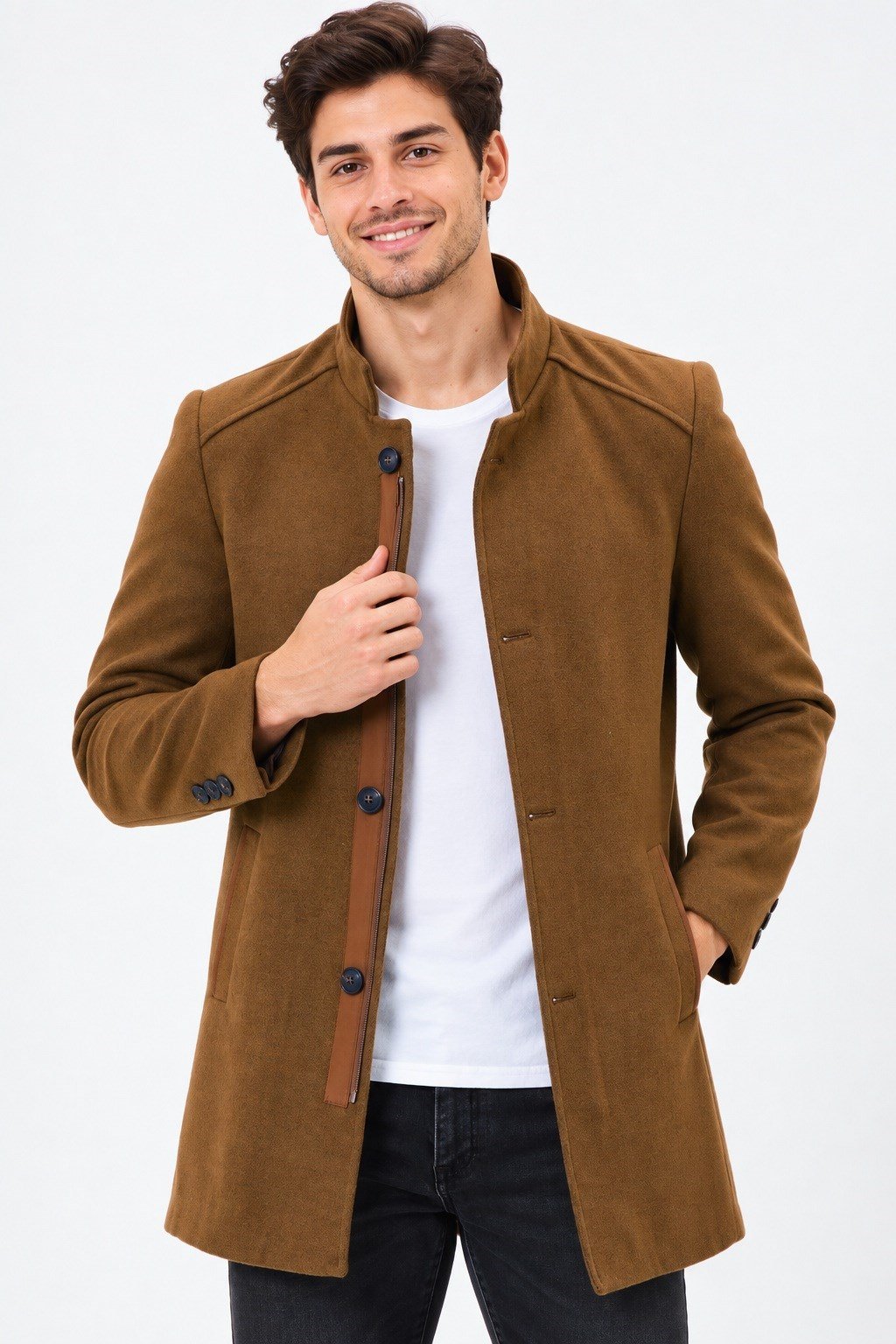 PLT9327 DEWBERRY ERKEK KABAN-CAMEL
