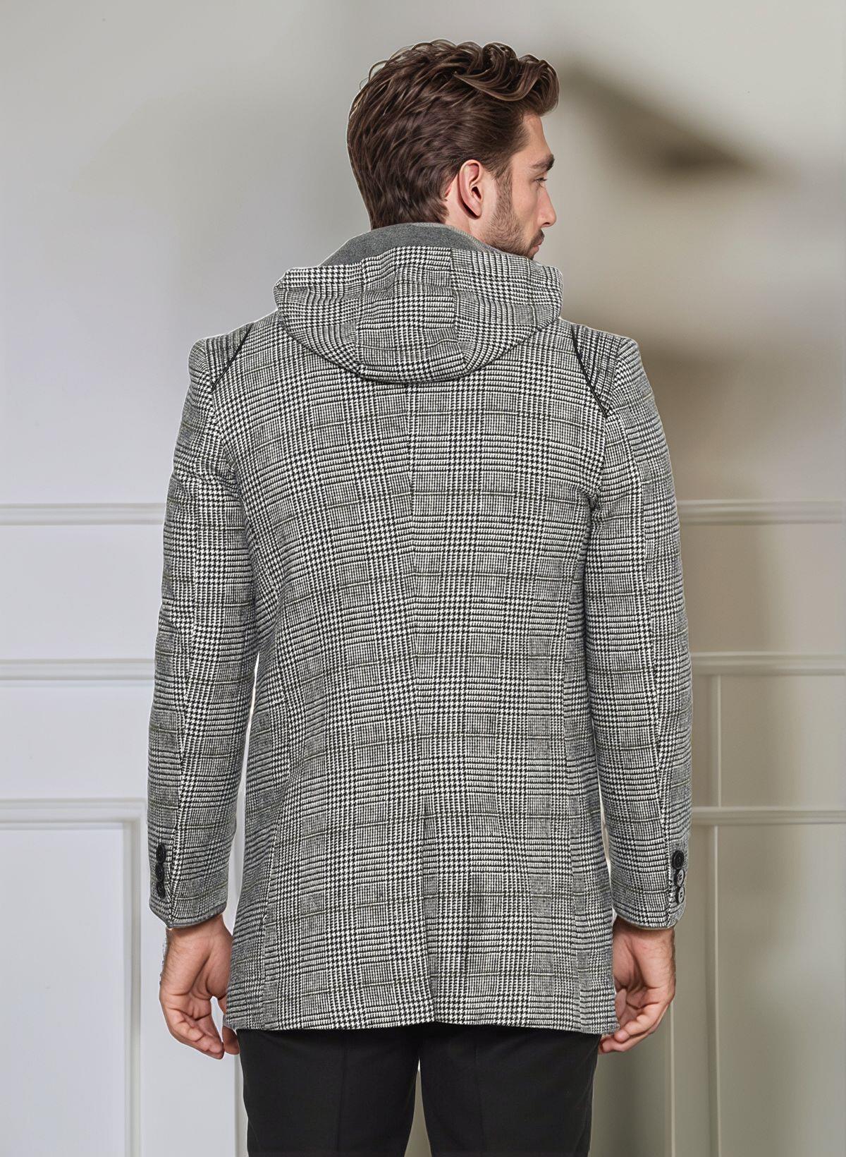 PLT9335 DEWBERRY ERKEK PALTO-EKOSE GRİ