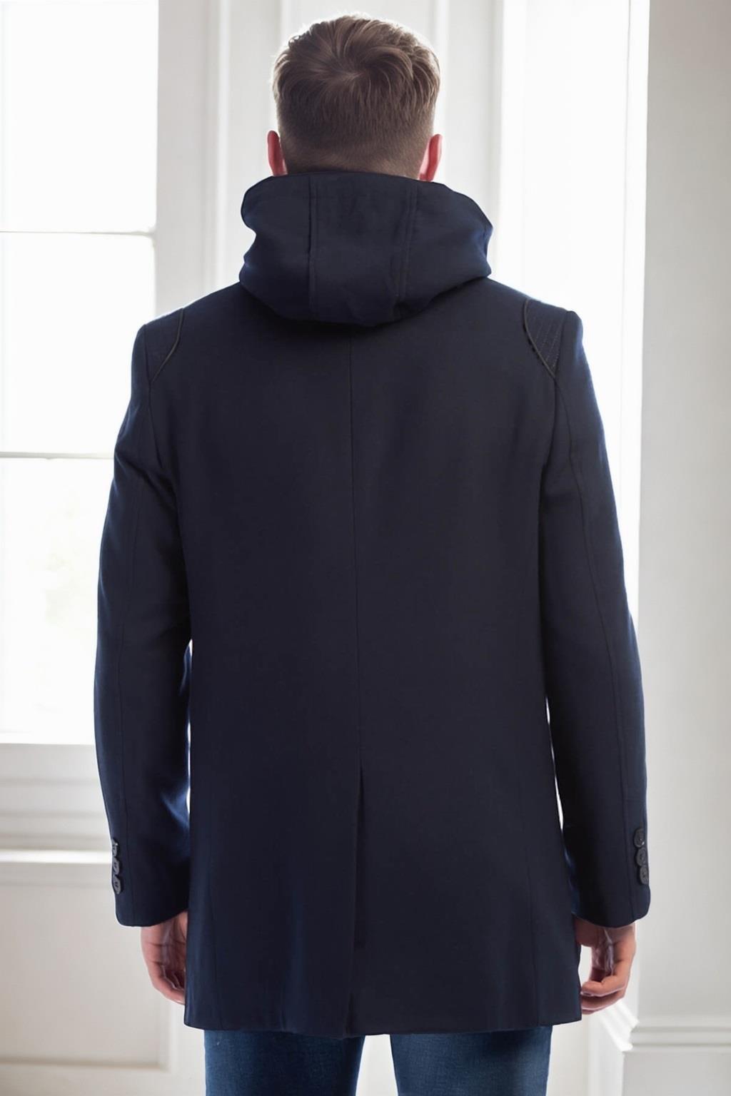 PLT9335 DEWBERRY ERKEK PALTO-LACİVERT