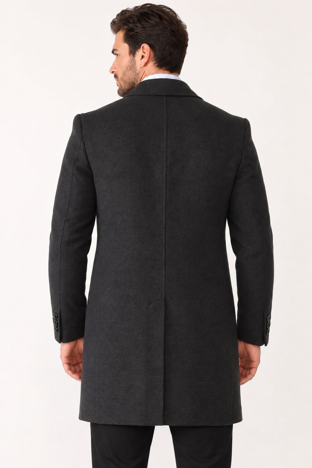 PLT9364 DEWBERRY ERKEK PALTO-ANTRASİT