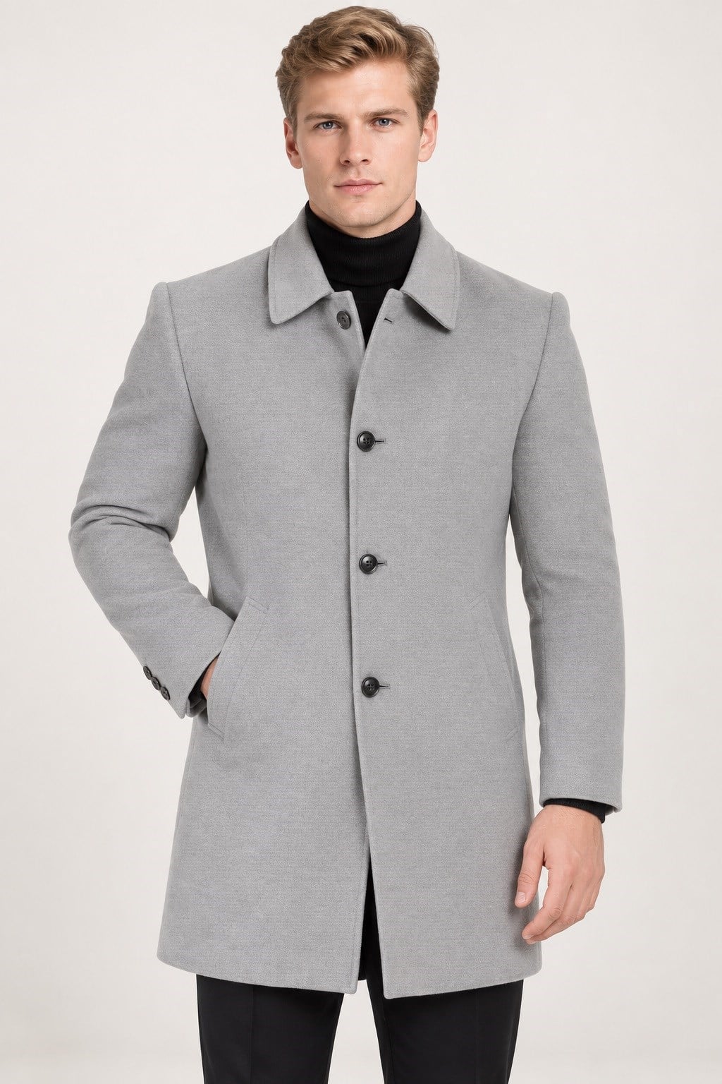 PLT9364 DEWBERRY ERKEK PALTO-GRİ