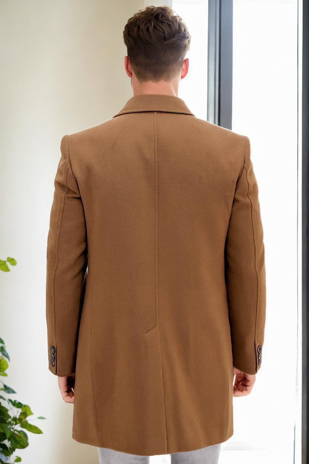 PLT9365 DEWBERRY ERKEK PALTO-CAMEL