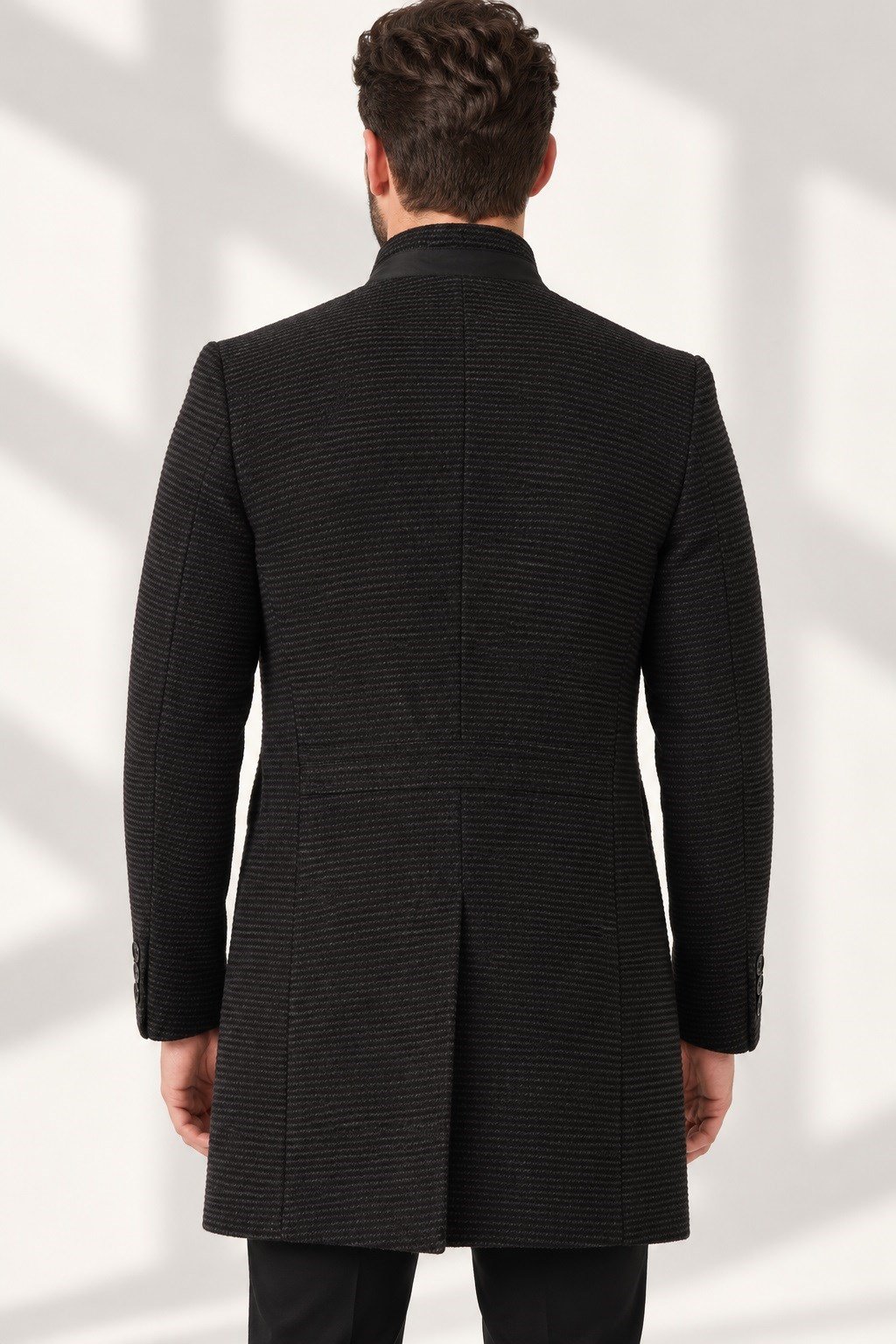 PLT9367 DEWBERRY ERKEK PALTO-DÜZ ANTRASİT-2