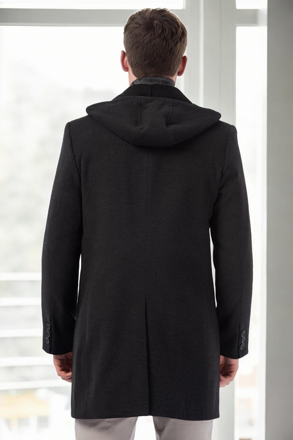 PLT9376 DEWBERRY ERKEK PALTO-ANTRASİT