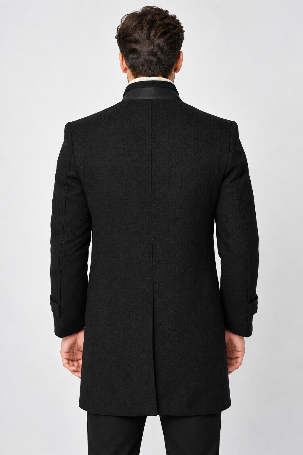 PLT9391 DEWBERRY ERKEK PALTO-SİYAH