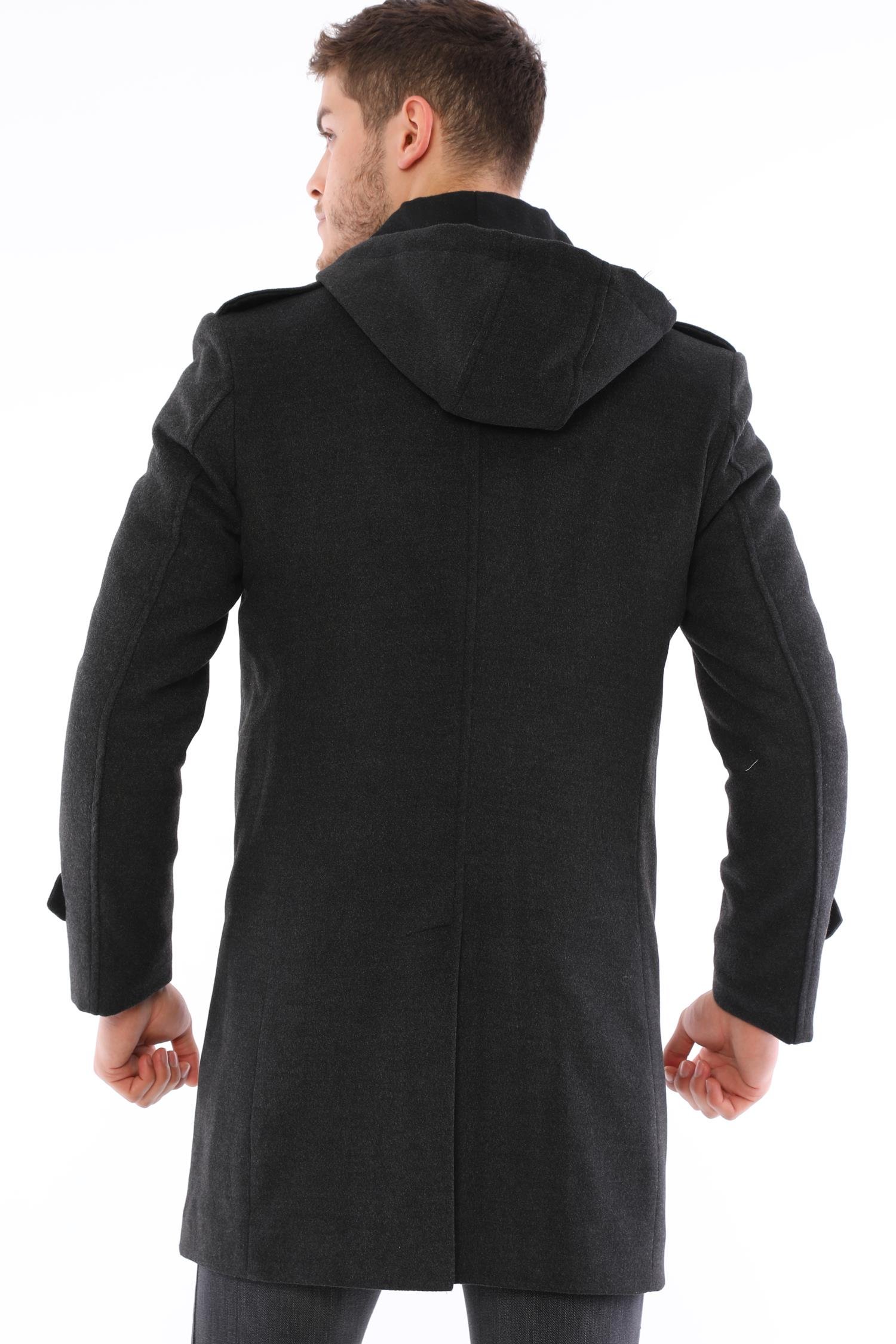 PLT9401 DEWBERRY ERKEK PALTO-ANTRASİT