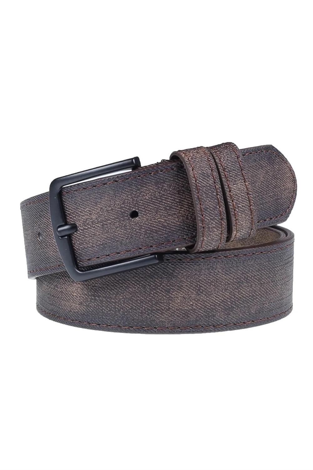 R0928 Dewberry Set of 3 Mens Belt For Jeans And Canvas-SİYAH-KAHVE-LACİVERT