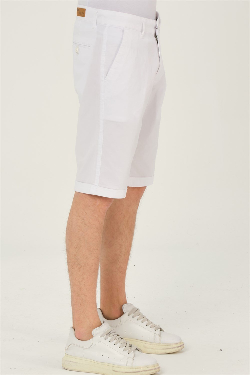S0001 DEWBERRY XLEON ERKEK ŞORT-BEYAZ