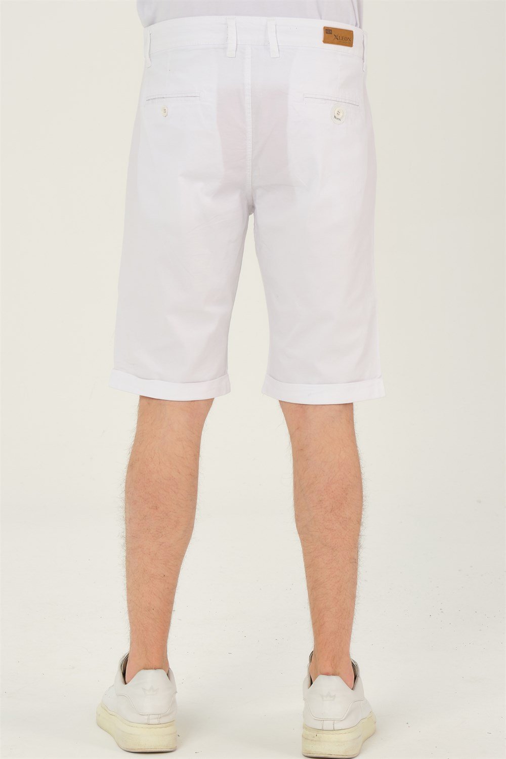 S0001 DEWBERRY XLEON ERKEK ŞORT-BEYAZ