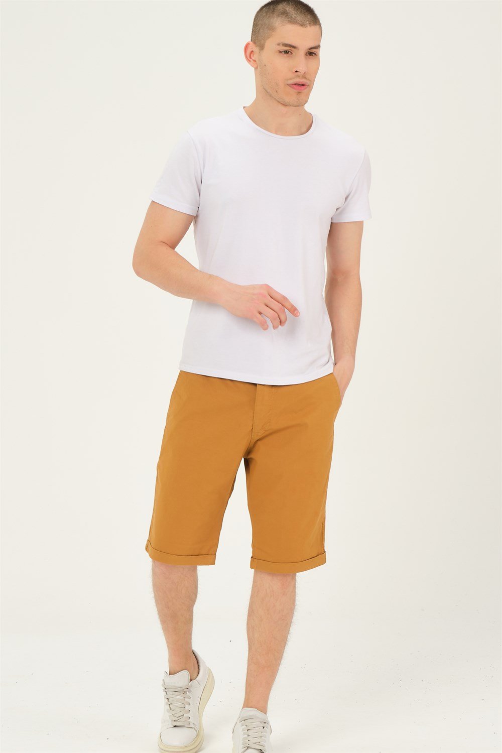 S0001 DEWBERRY XLEON ERKEK ŞORT-CAMEL