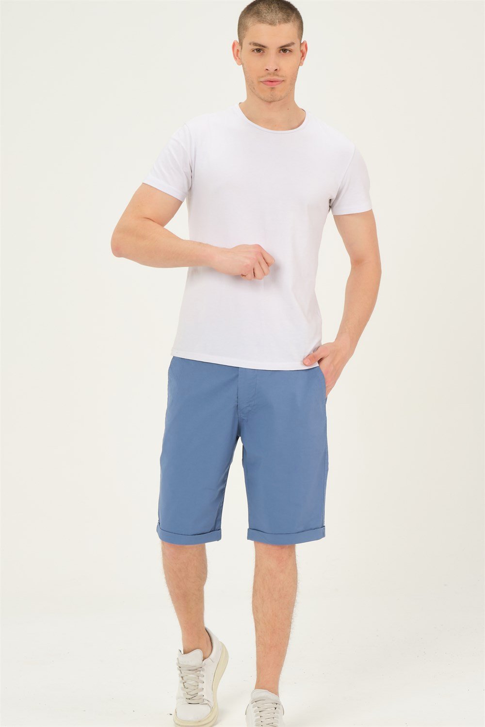 S0001 DEWBERRY XLEON ERKEK ŞORT-İNDİGO