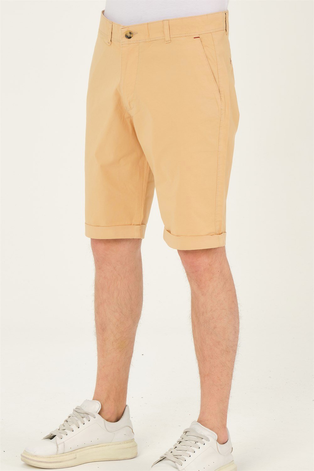 S0001 DEWBERRY XLEON ERKEK ŞORT-KOYU BEJ