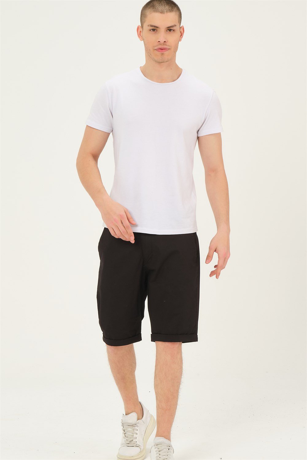 S0001 DEWBERRY XLEON ERKEK ŞORT-SİYAH