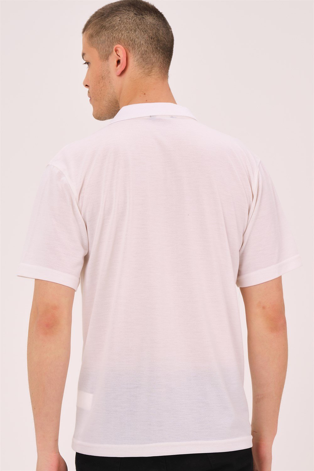 T0063 DEWBERRY ERKEK T-SHIRT-BEYAZ