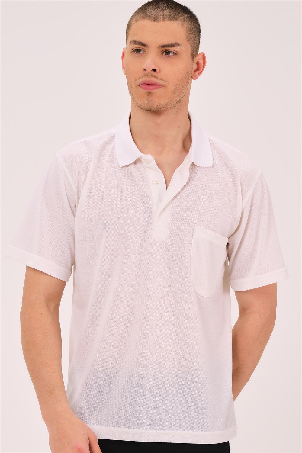 T0063 DEWBERRY ERKEK T-SHIRT-BEYAZ