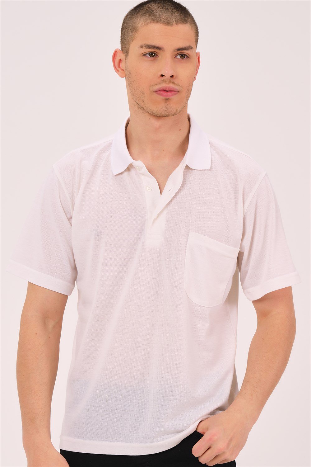 T0063 DEWBERRY ERKEK T-SHIRT-BEYAZ