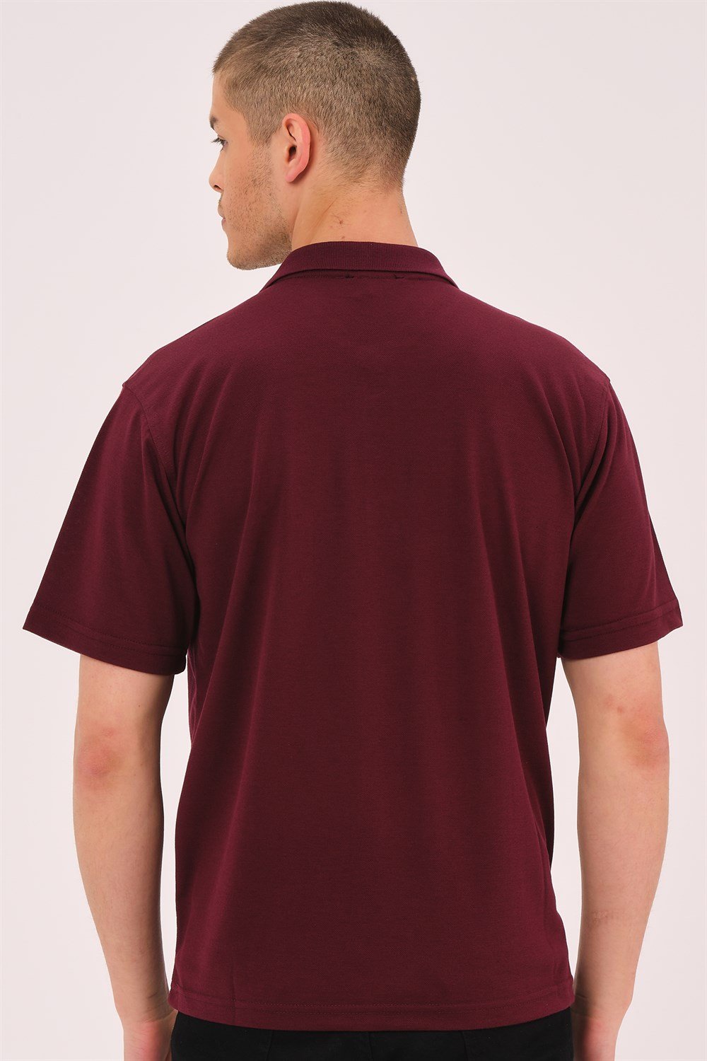 T0063 DEWBERRY ERKEK T-SHIRT-BORDO