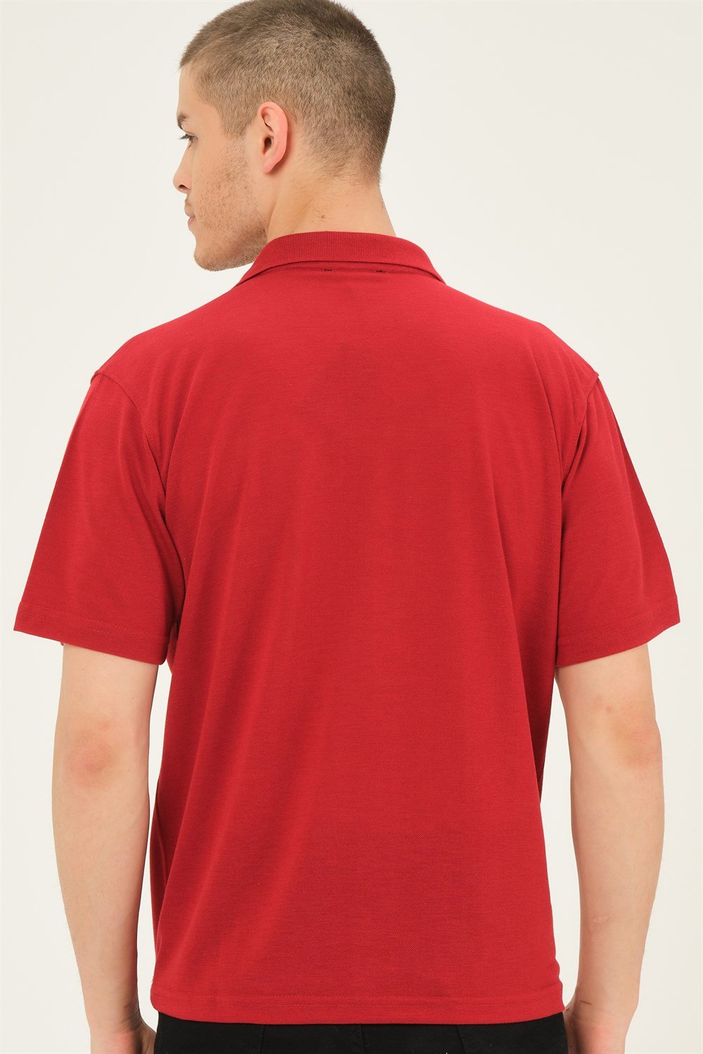 T0063 DEWBERRY ERKEK T-SHIRT-KIRMIZI