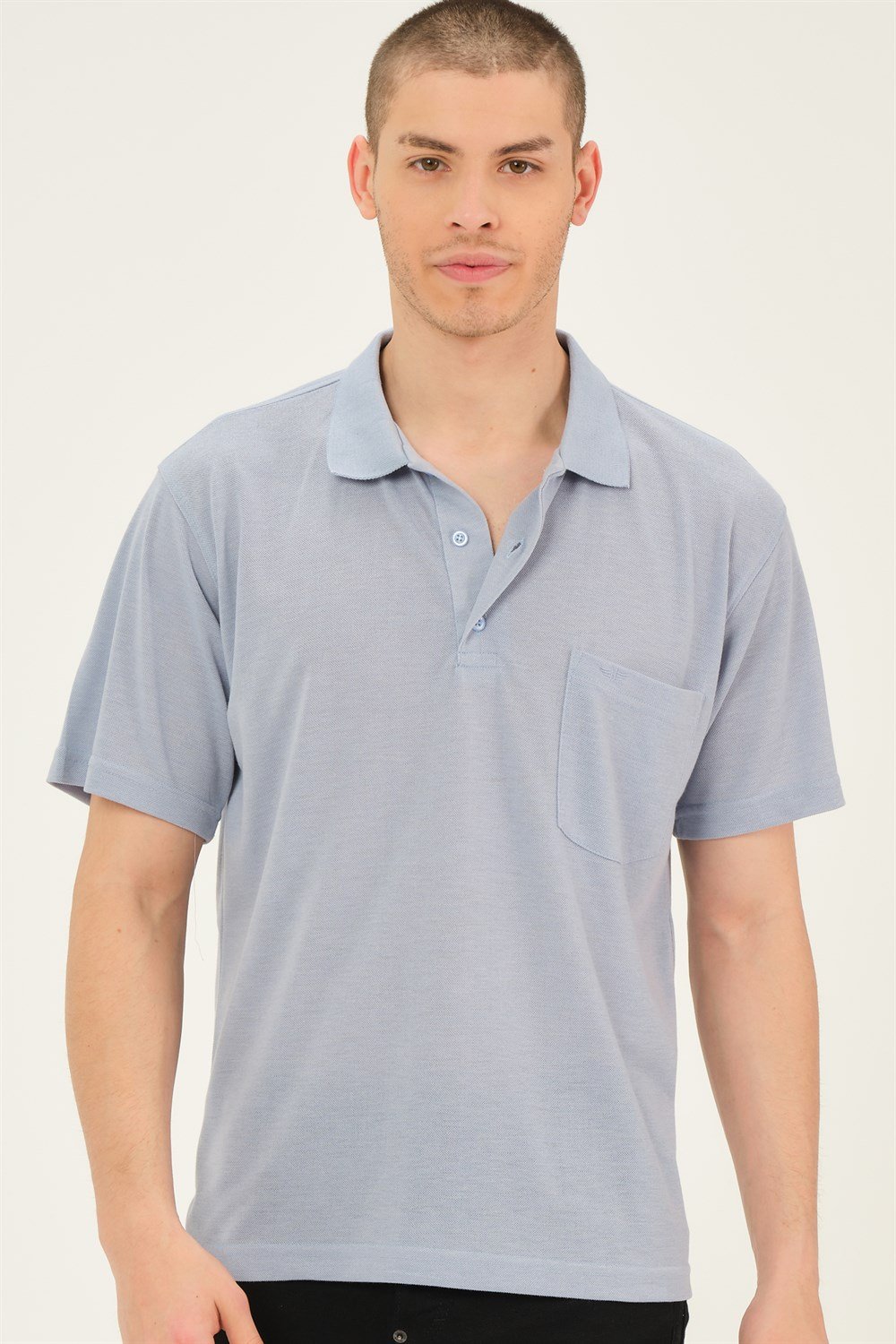 T0063 DEWBERRY ERKEK T-SHIRT-MAVİ