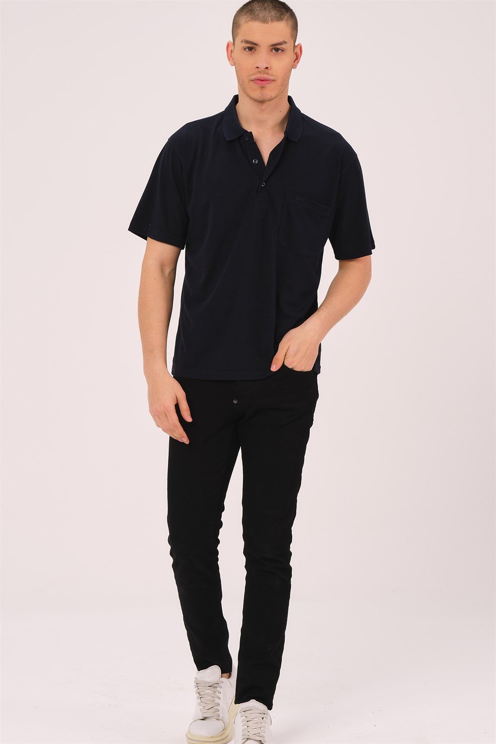 T0063 DEWBERRY ERKEK T-SHIRT-SİYAH