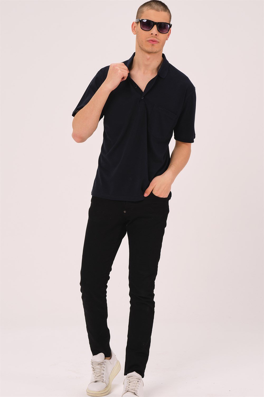 T0063 DEWBERRY ERKEK T-SHIRT-SİYAH