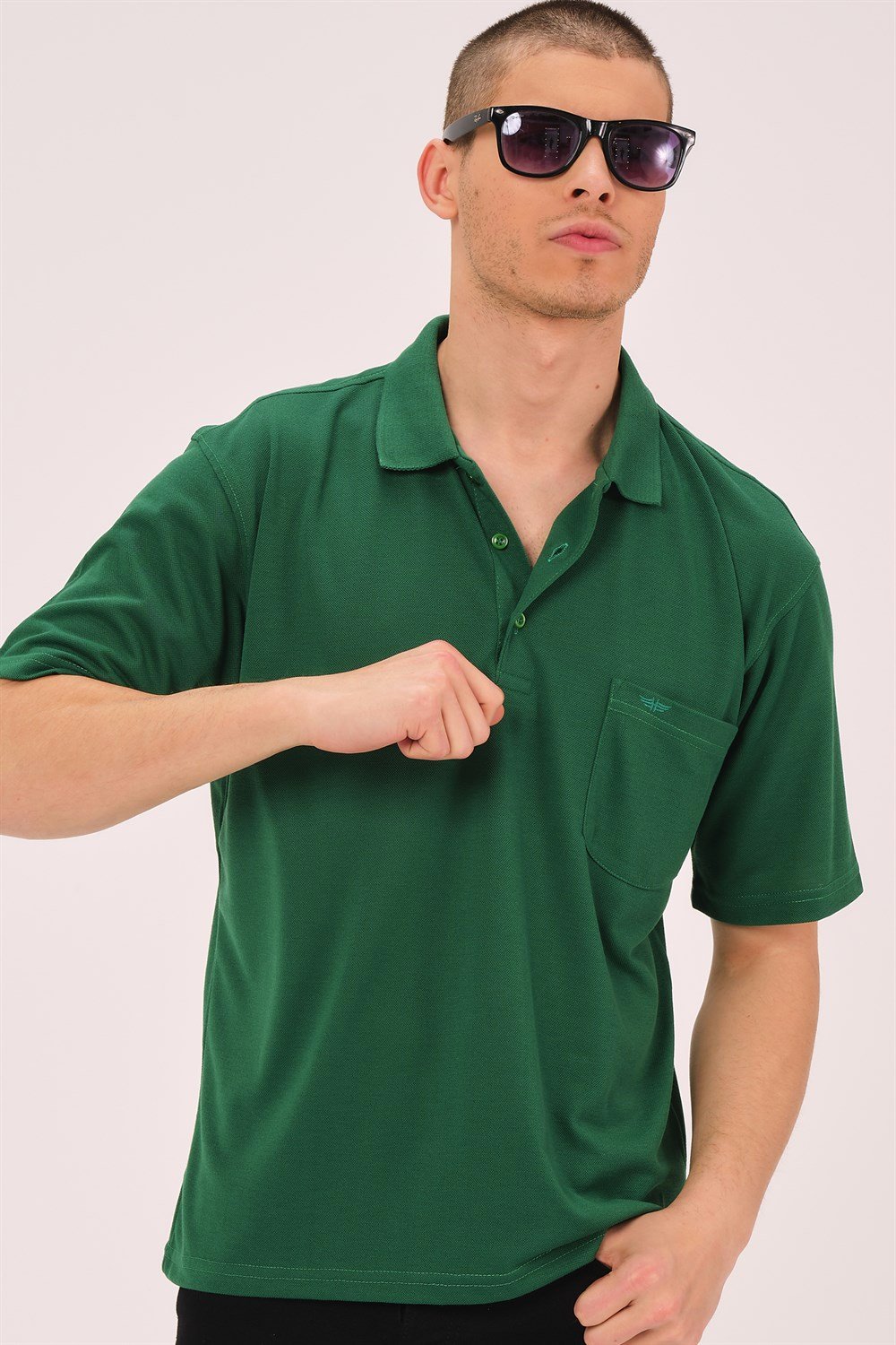 T0063 DEWBERRY ERKEK T-SHIRT-YEŞİL