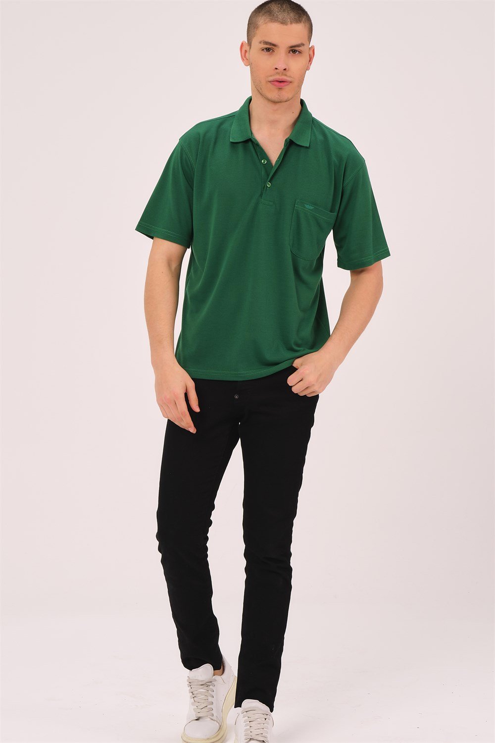 T0063 DEWBERRY ERKEK T-SHIRT-YEŞİL