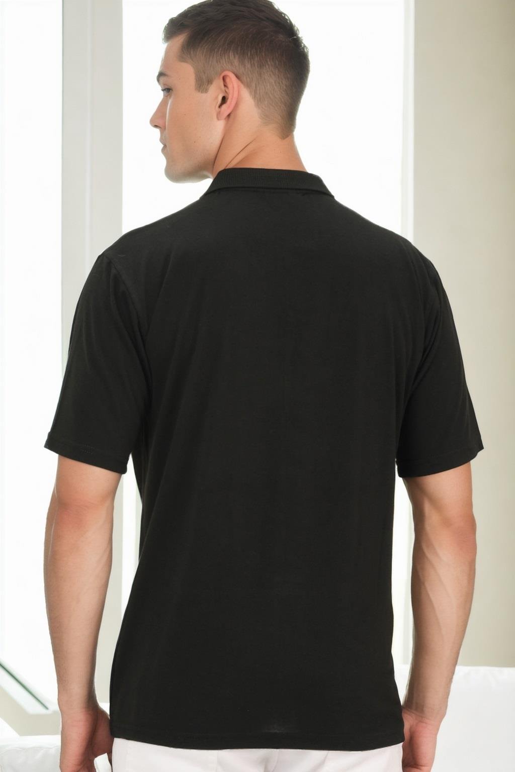 T0091 DEWBERRY ERKEK T-SHIRT-SİYAH