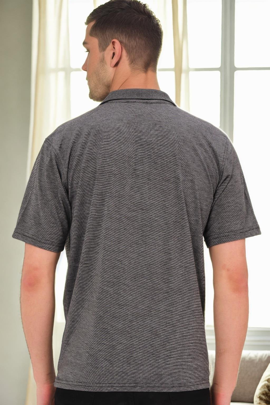 T0092 DEWBERRY ERKEK T-SHIRT-GRİ