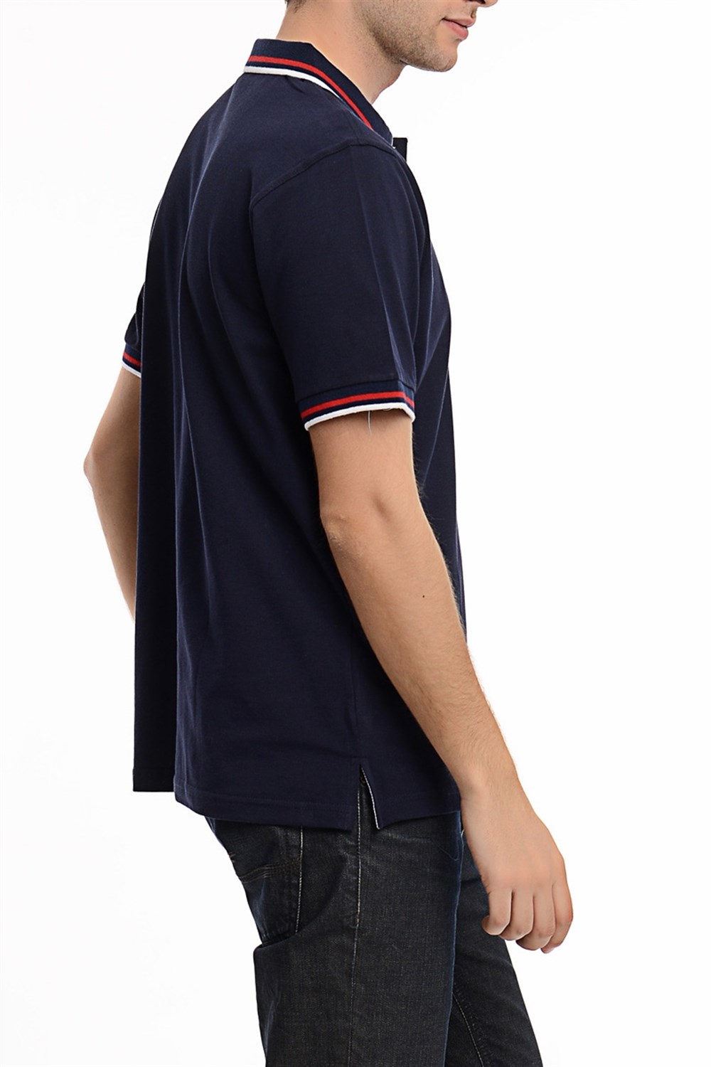 T8501 DEWBERRY T-SHIRT-LACİVERT