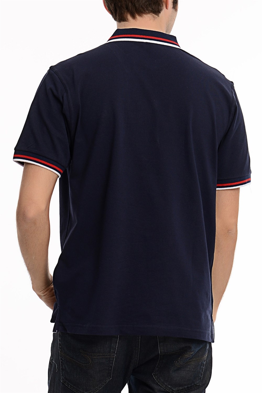 T8501 DEWBERRY T-SHIRT-LACİVERT