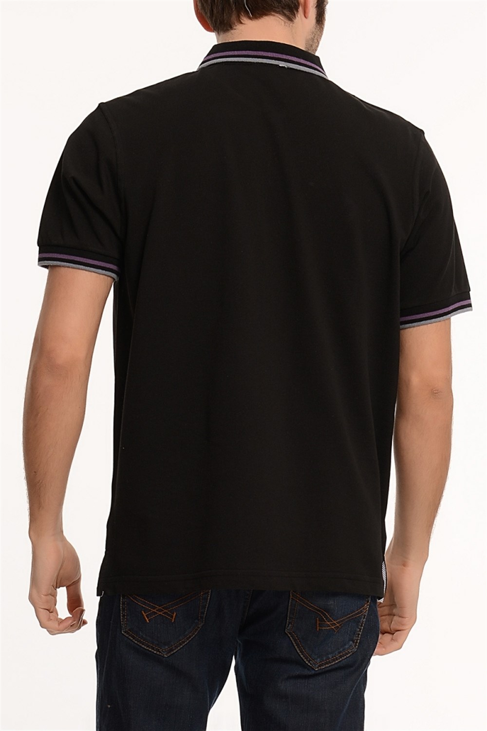 T8501 DEWBERRY T-SHIRT-SİYAH
