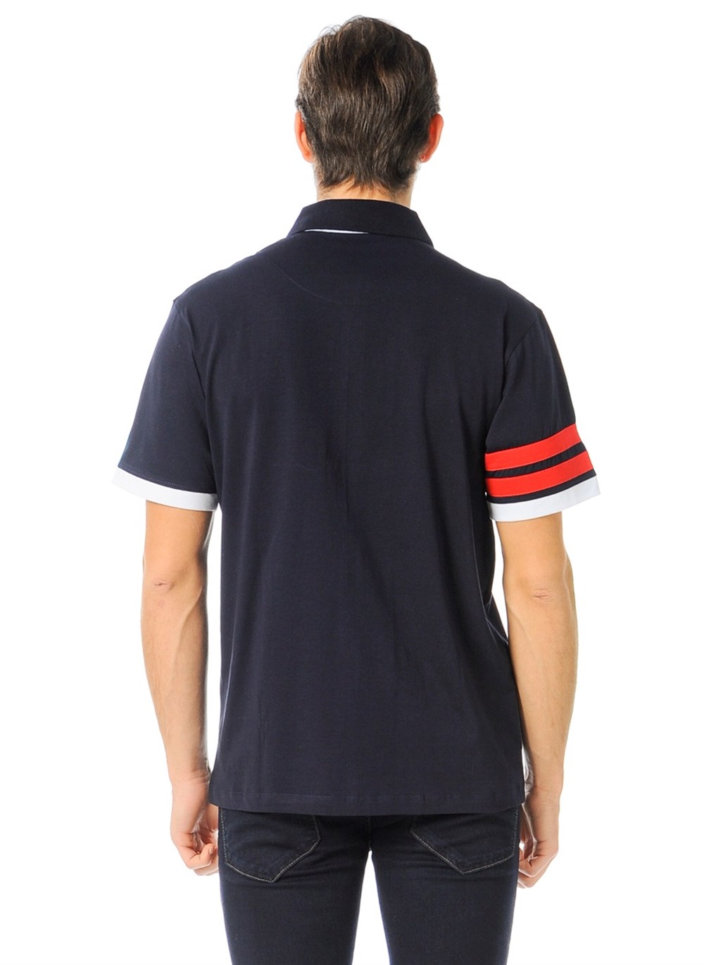 T8507 DEWBERRY T-SHIRT-LACİVERT